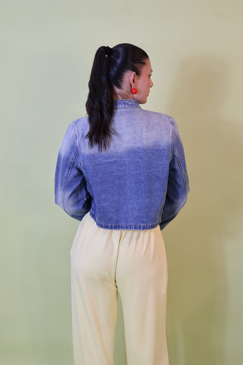 CHAMARRA DENIM ESTILO MILITAR