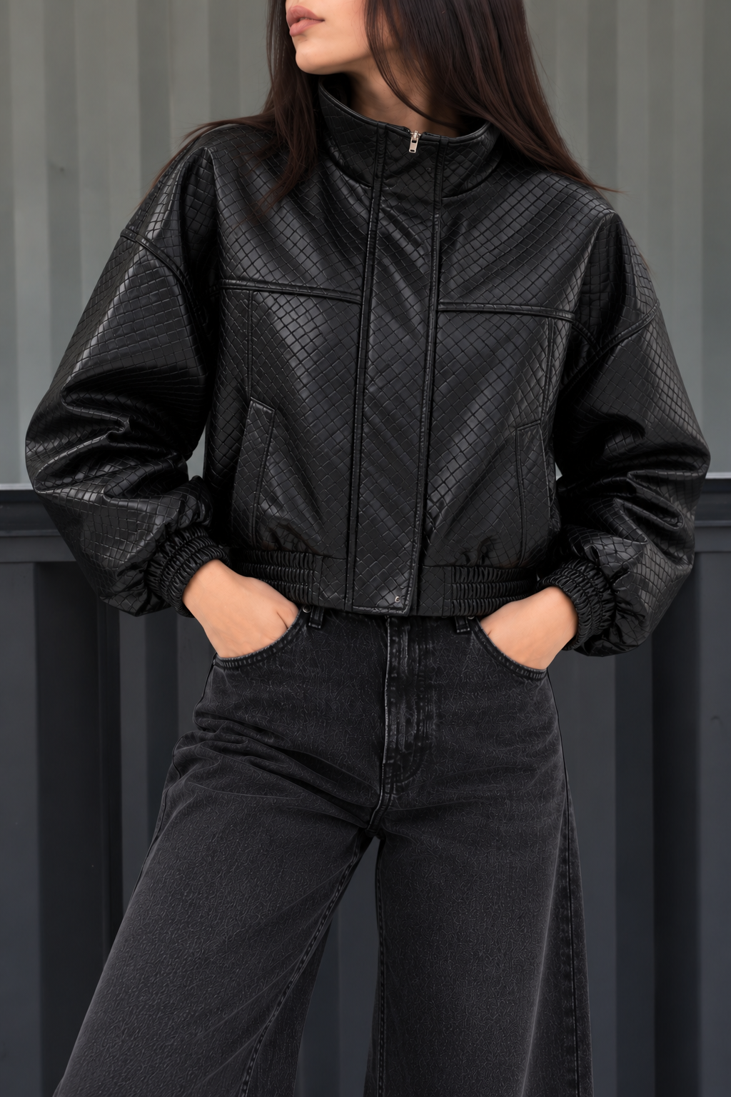 Chaqueta Black Texture