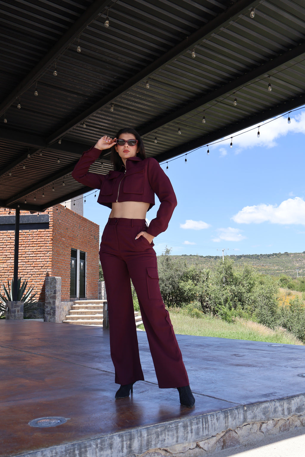 Set burgundy