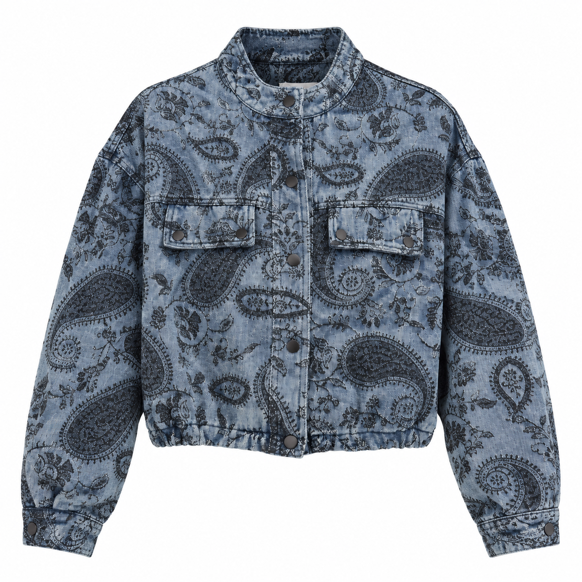 Bomber denim Paisley