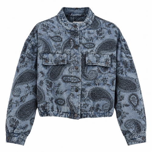 Bomber denim Paisley