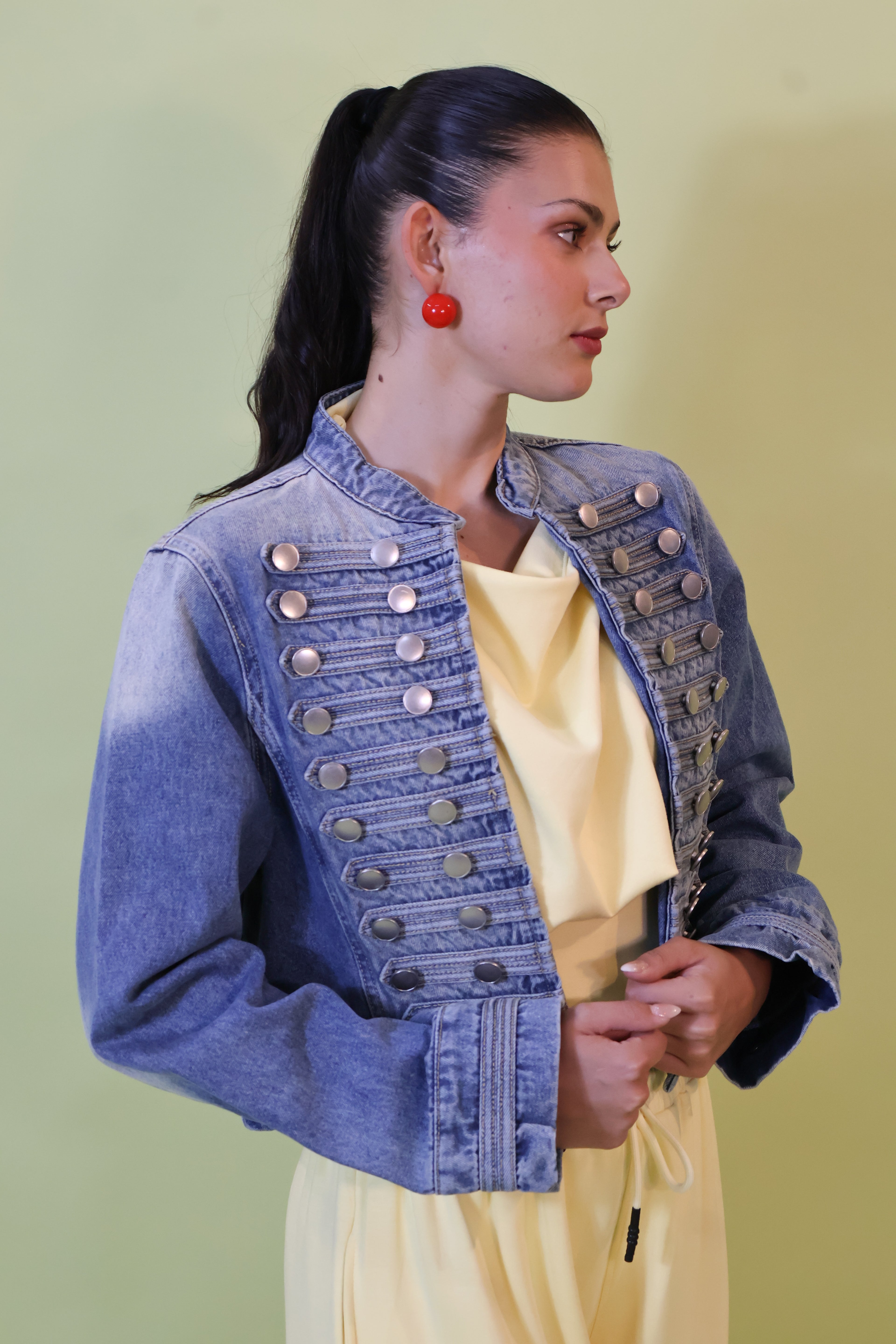CHAMARRA DENIM ESTILO MILITAR