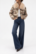 Chaqueta floral FUR.