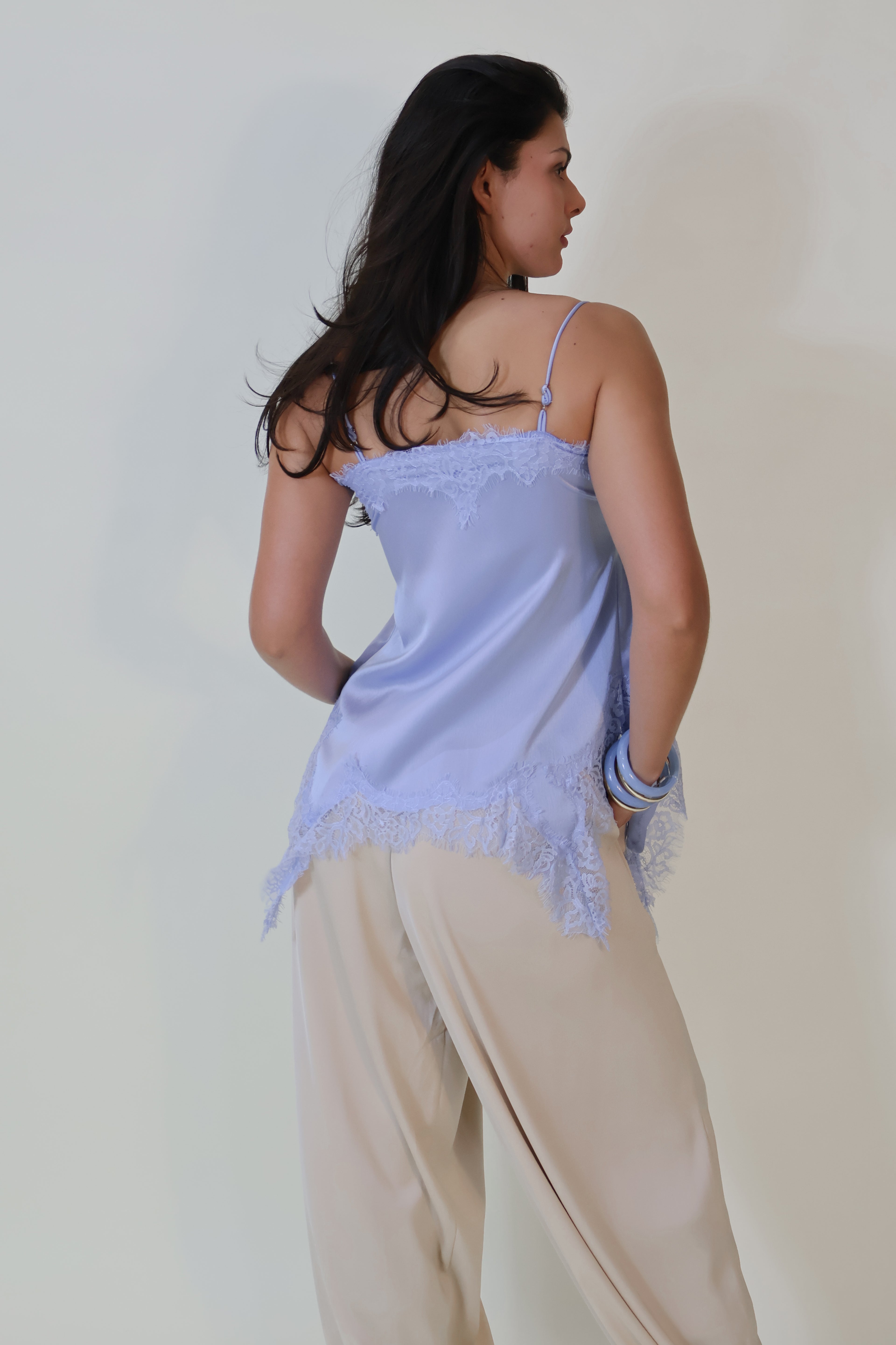 BLUSA PLIEGUES AZUL