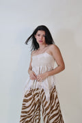 BLUSA PLIEGUES BEIGE