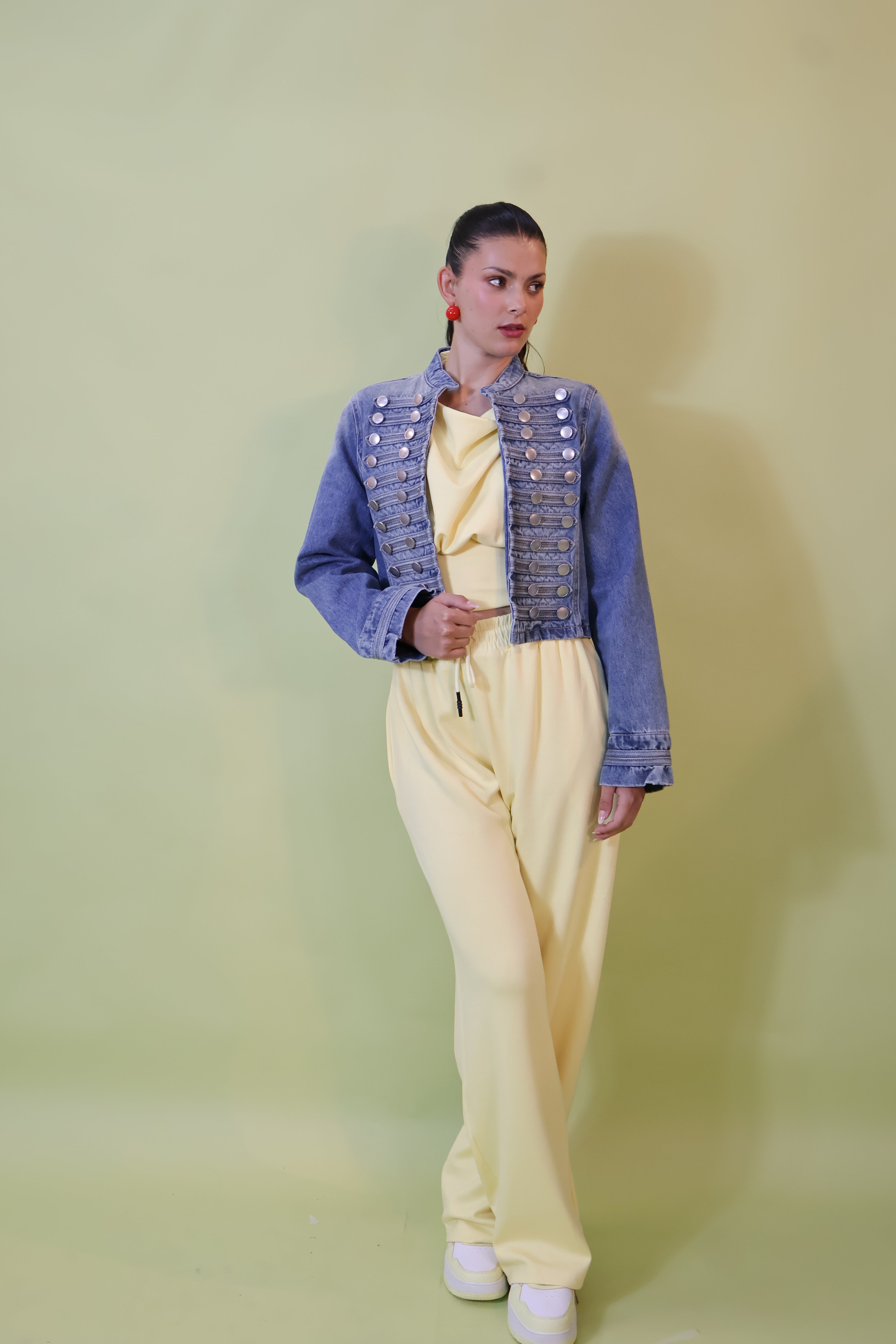 CHAMARRA DENIM ESTILO MILITAR